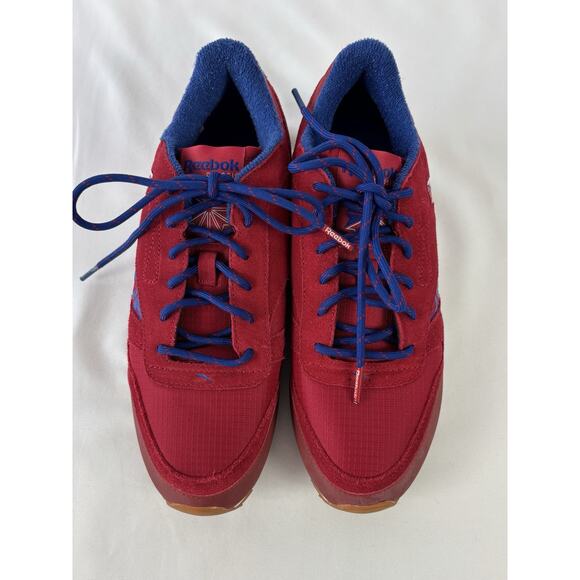 Reebok Classic‎ Leather Sneaker Ripple Excellent Red Blue DV7196 8.5 Union Jack - Picture 13 of 13
